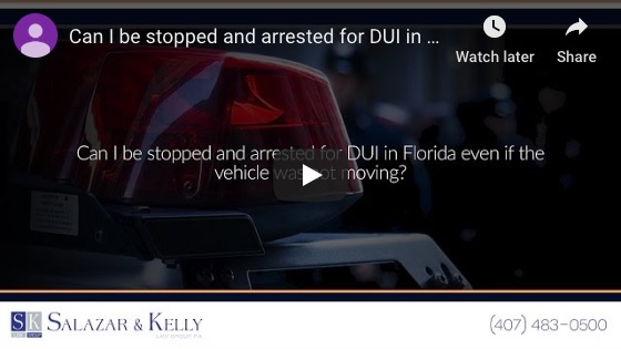 ¿Puedo ser detenido y arrestado por DUI en Florida incluso si el vehículo no se movía?